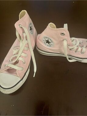 Converse Kids Pink High-Top Canvas Sneakers